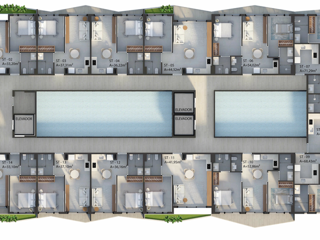 Apartamento 1 quarto e 1 banheiro, à venda, no bairro Manaíra em João Pessoa