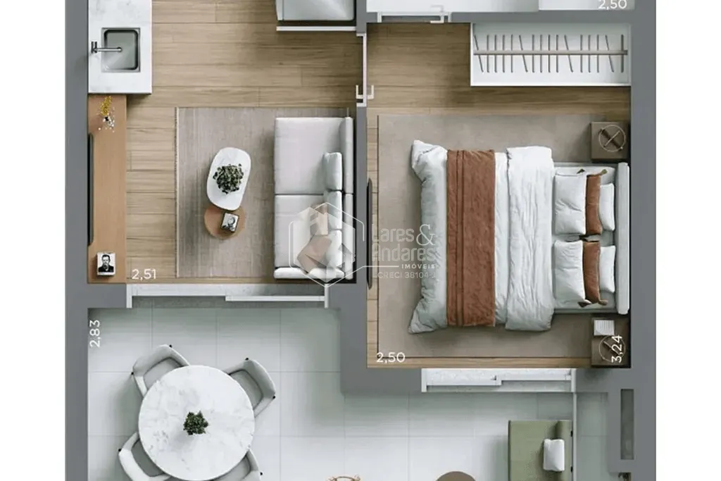 Apartamento, 1 quarto, 32 m² - Foto 11