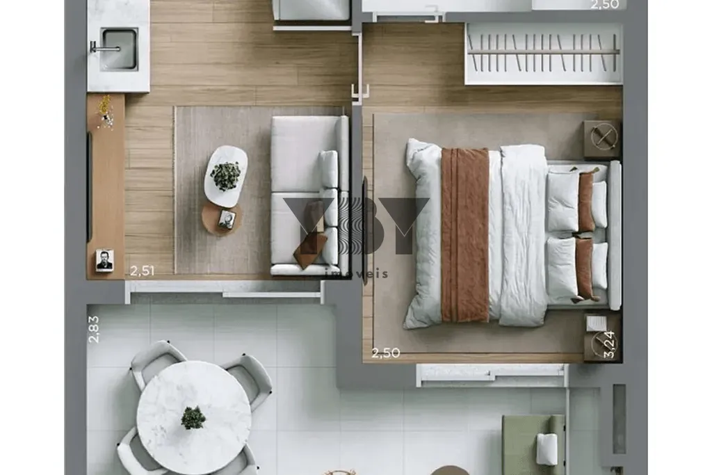 Apartamento, 1 quarto, 32 m² - Foto 11