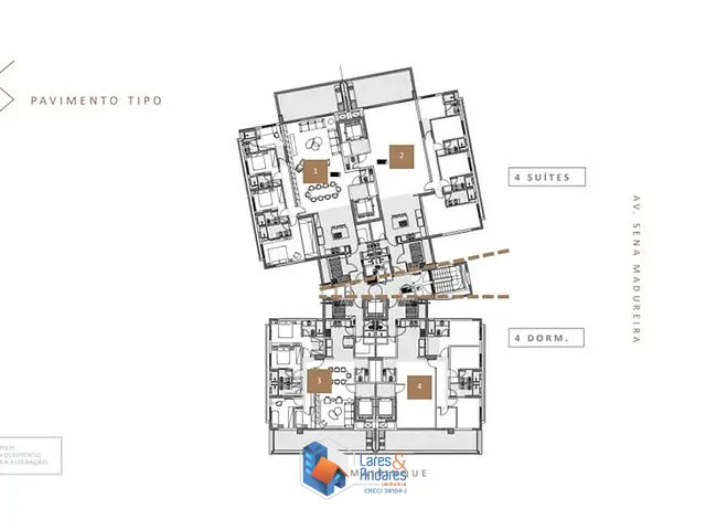 Apartamento 4 quartos e 6 banheiros, à venda, no bairro Vila Clementino em São Paulo