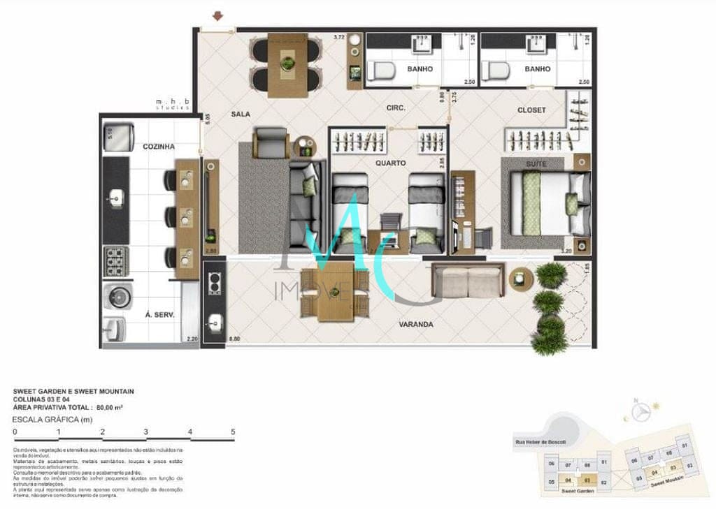 Cobertura, 2 quartos, 165 m² - Foto 24