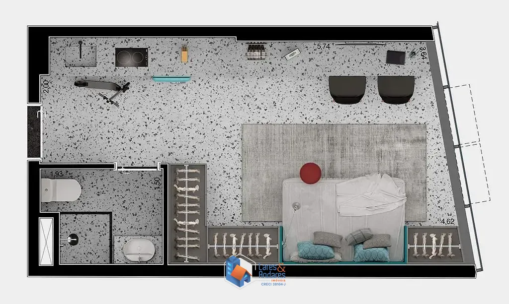 Apartamento, 1 quarto, 23 m² - Foto 18