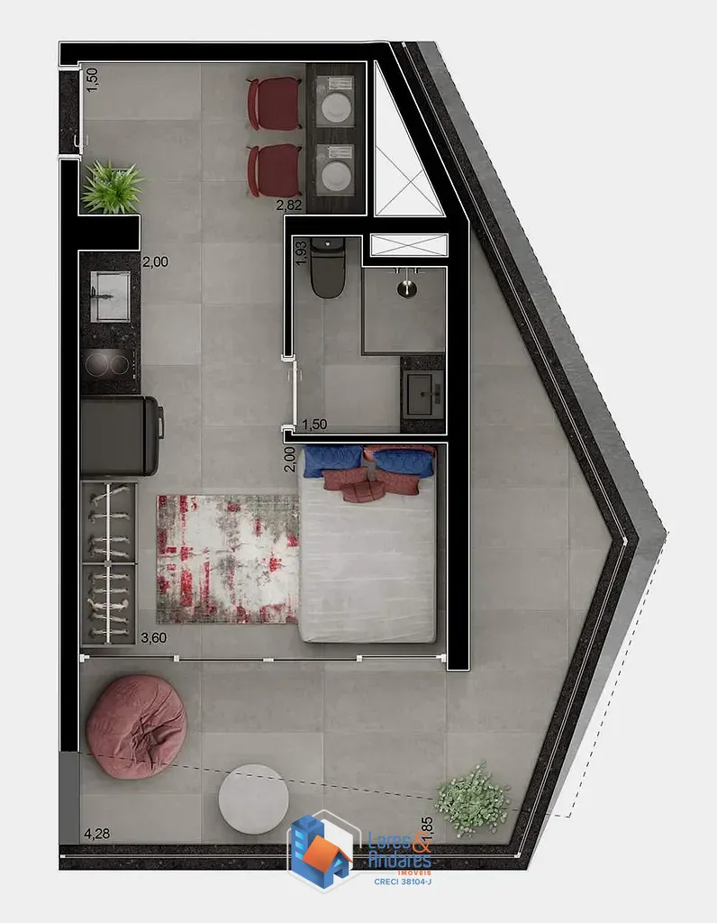 Apartamento, 1 quarto, 23 m² - Foto 20