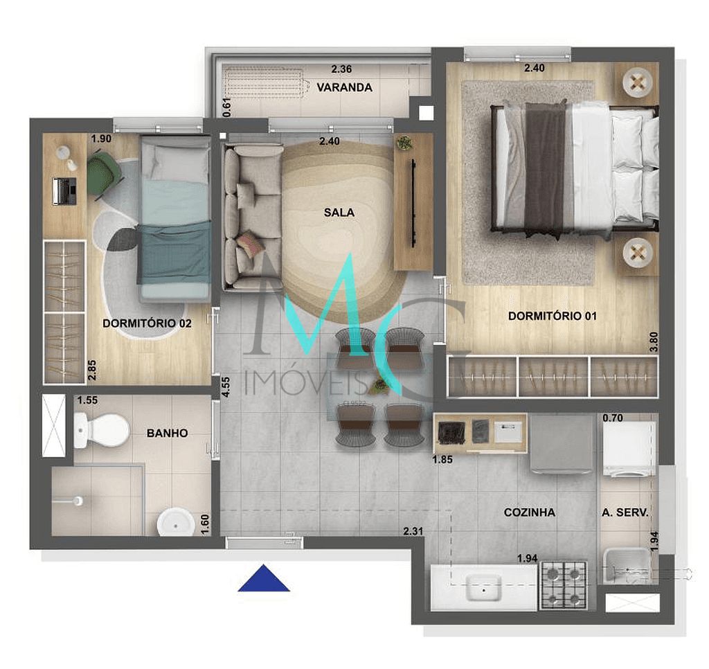 Apartamento, 2 quartos, 41 m² - Foto 18