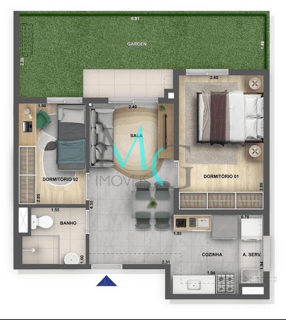 Apartamento, 2 quartos, 41 m² - Foto 20