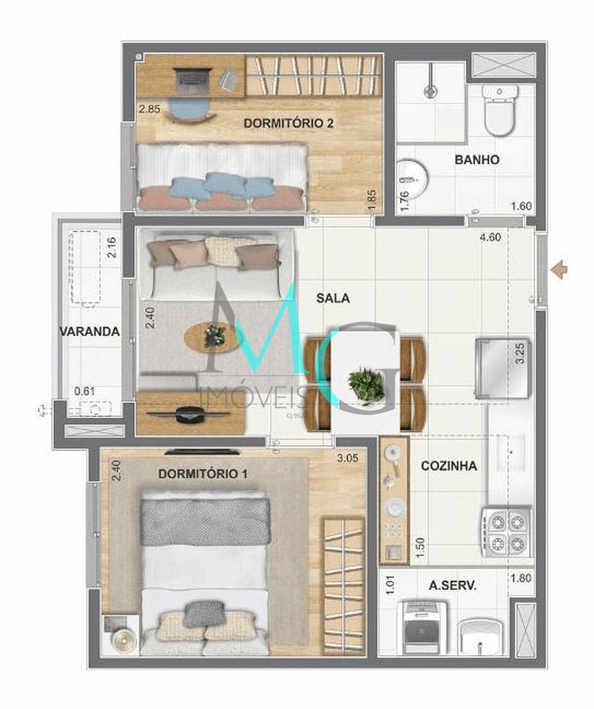 Apartamento, 1 quarto, 32 m² - Foto 26