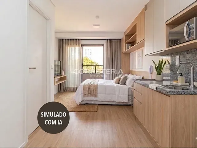 Studio 1 quarto e 1 banheiro, à venda, no bairro Chácara Santo Antônio (Zona Sul) em São Paulo