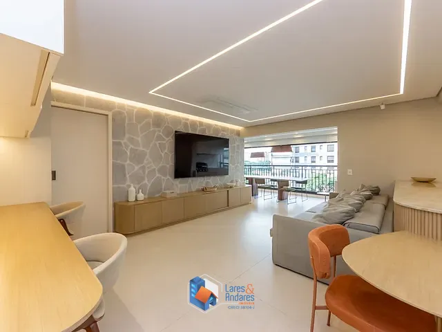 Apartamento 3 quartos e 4 banheiros, à venda, no bairro Brooklin Paulista em São Paulo