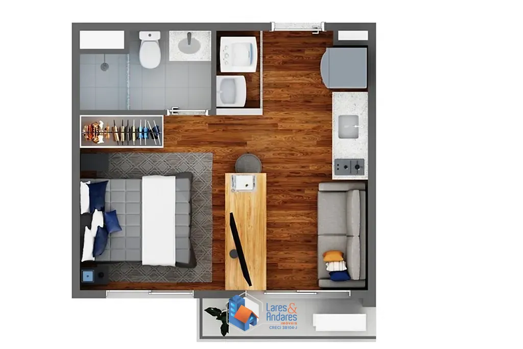 Apartamento, 1 quarto, 39 m² - Foto 16
