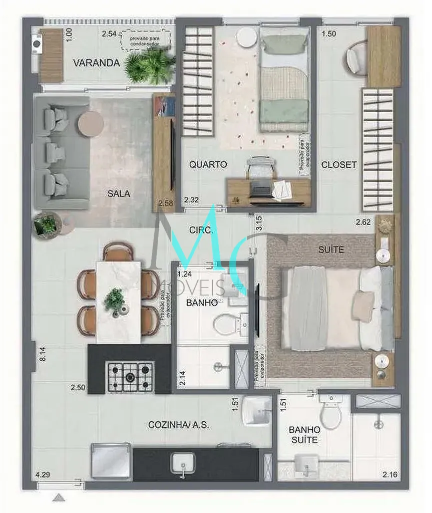 Cobertura, 3 quartos, 141 m² - Foto 28