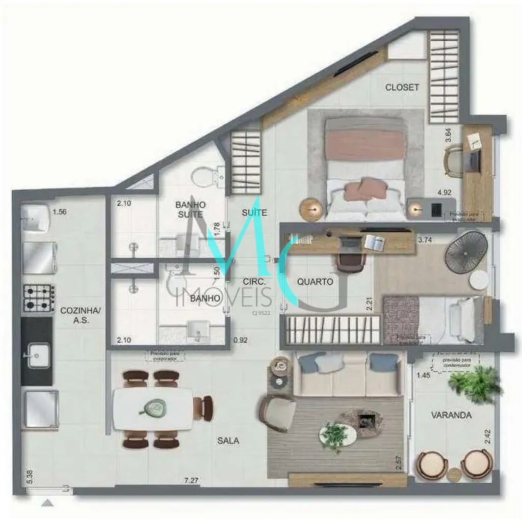 Cobertura, 3 quartos, 141 m² - Foto 29
