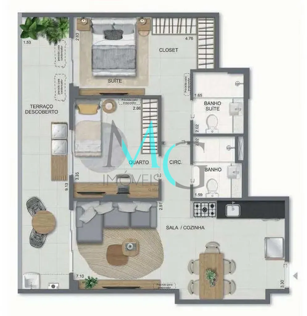 Cobertura, 3 quartos, 141 m² - Foto 35
