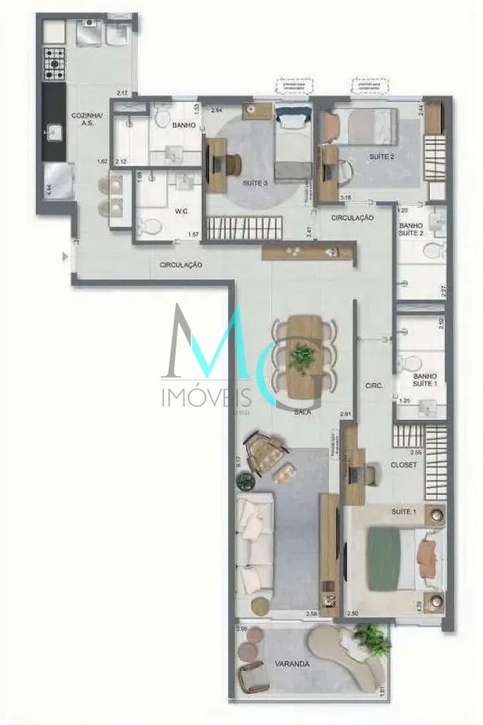 Cobertura, 3 quartos, 141 m² - Foto 40