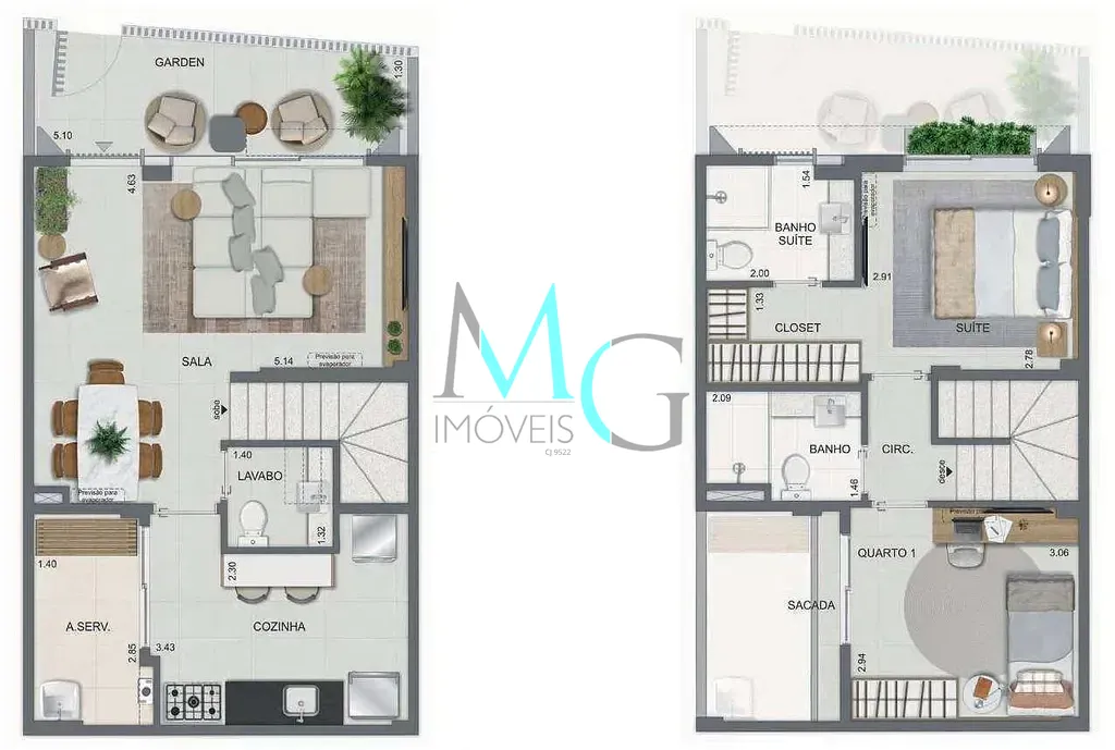 Casa, 2 quartos, 88 m² - Foto 25