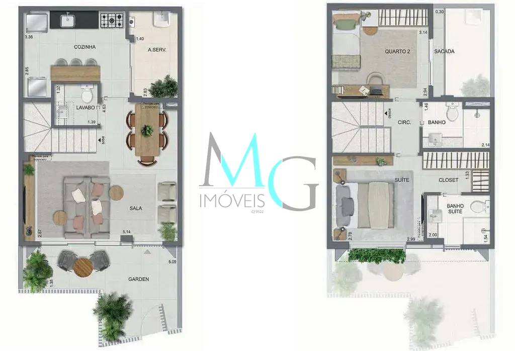Casa, 2 quartos, 88 m² - Foto 32
