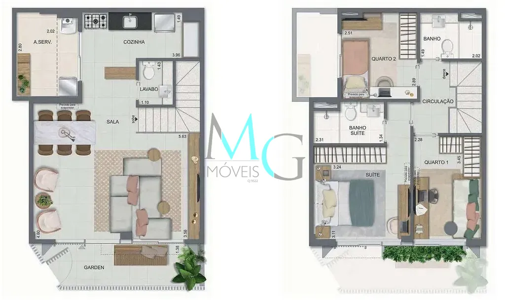 Casa, 2 quartos, 88 m² - Foto 33