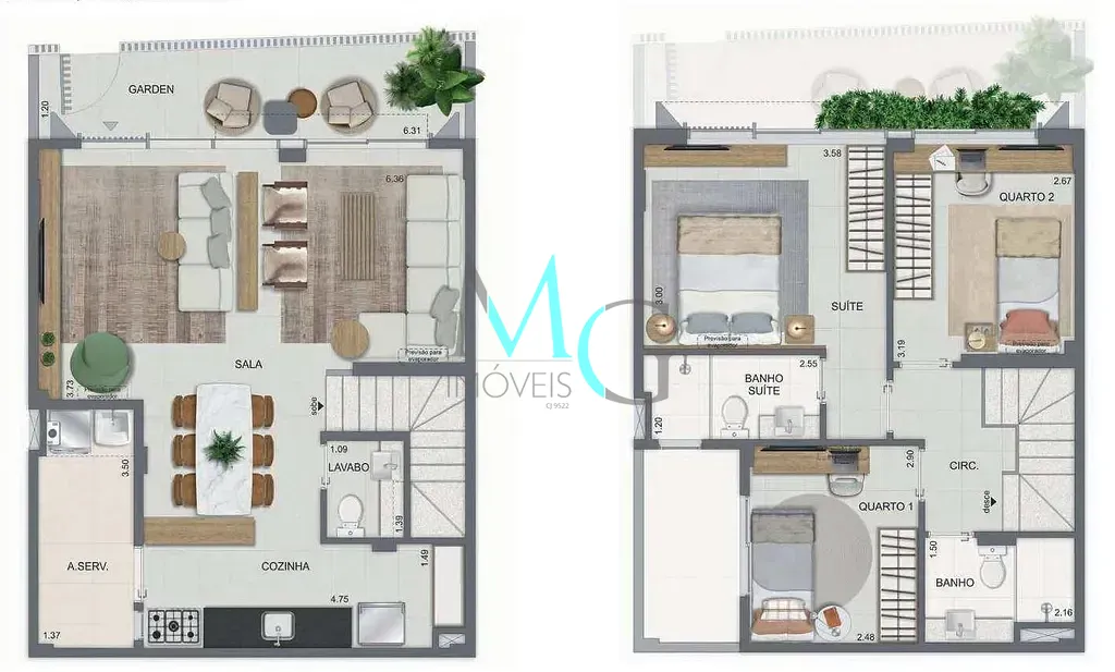 Casa, 2 quartos, 88 m² - Foto 34