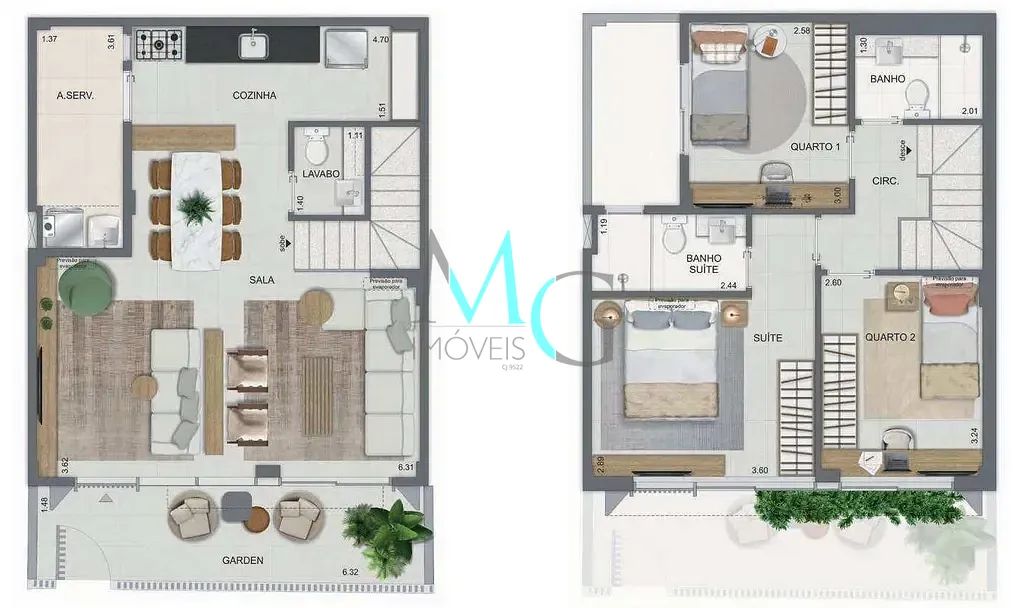 Casa, 2 quartos, 88 m² - Foto 38