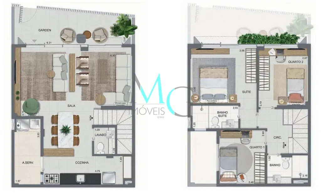 Casa, 2 quartos, 88 m² - Foto 39