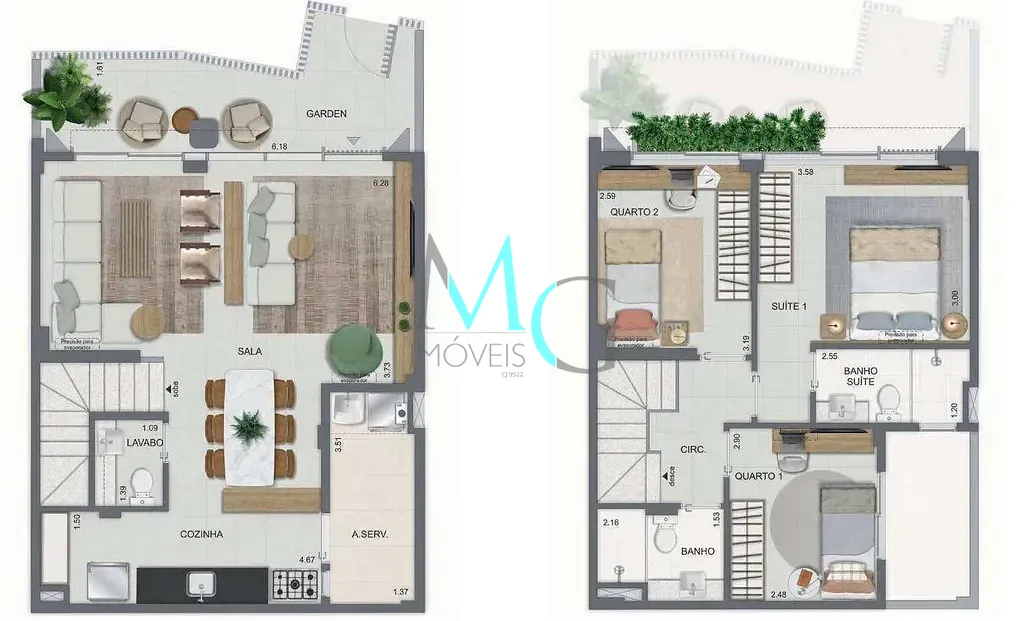 Casa, 2 quartos, 88 m² - Foto 40