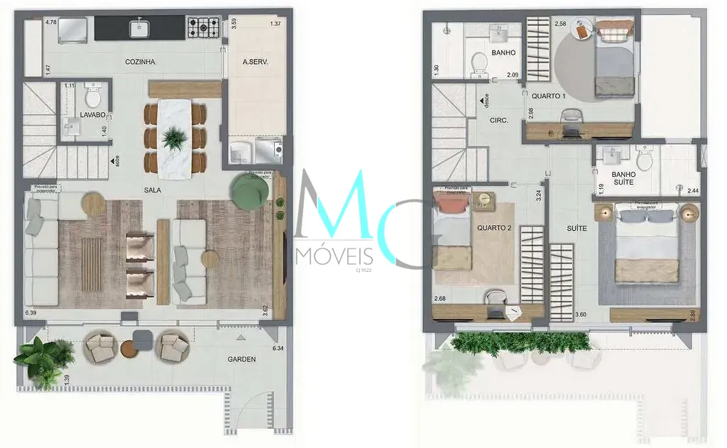 Casa, 2 quartos, 88 m² - Foto 41
