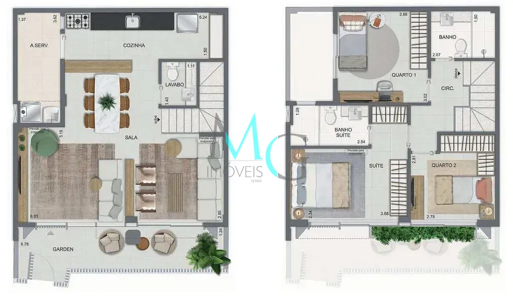 Casa, 2 quartos, 88 m² - Foto 45