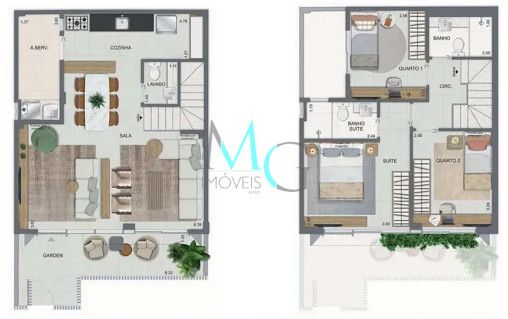Casa, 2 quartos, 88 m² - Foto 46