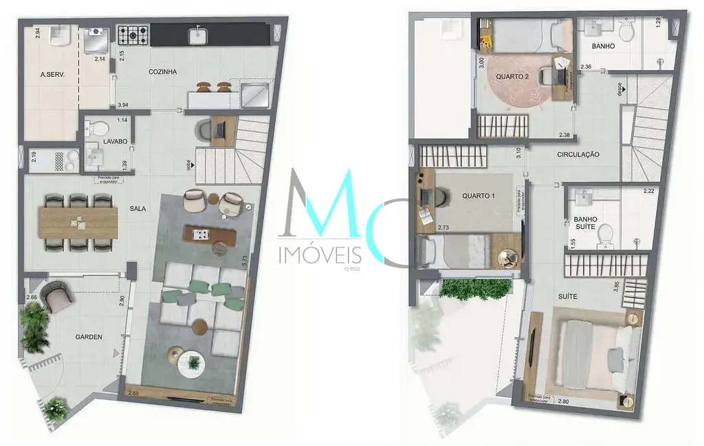 Casa, 2 quartos, 88 m² - Foto 48