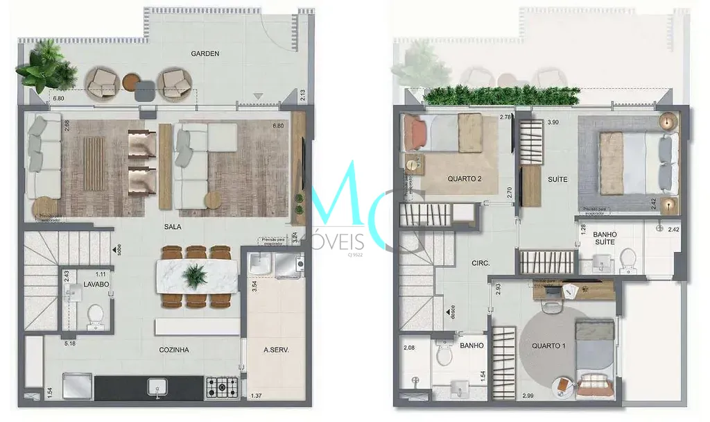 Casa, 2 quartos, 88 m² - Foto 49