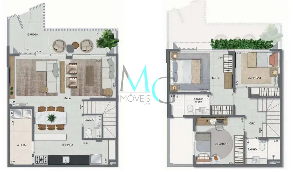 Casa, 2 quartos, 88 m² - Foto 50