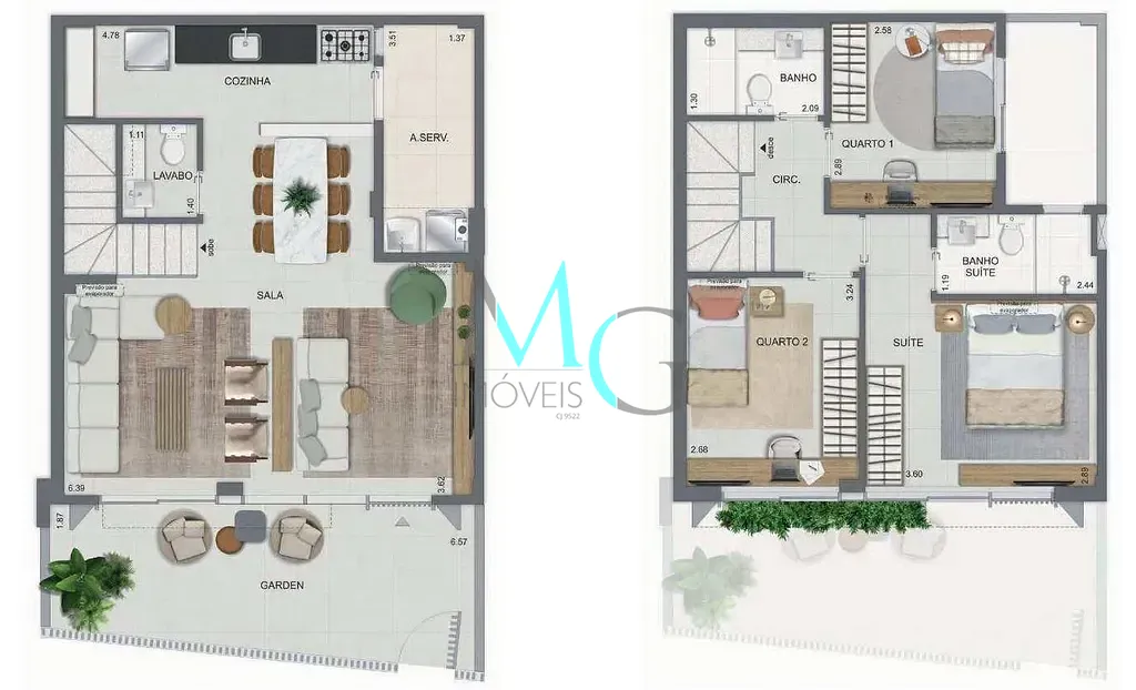 Casa, 2 quartos, 88 m² - Foto 51