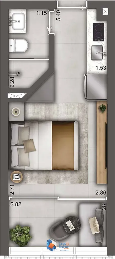 Apartamento, 1 quarto, 22 m² - Foto 31