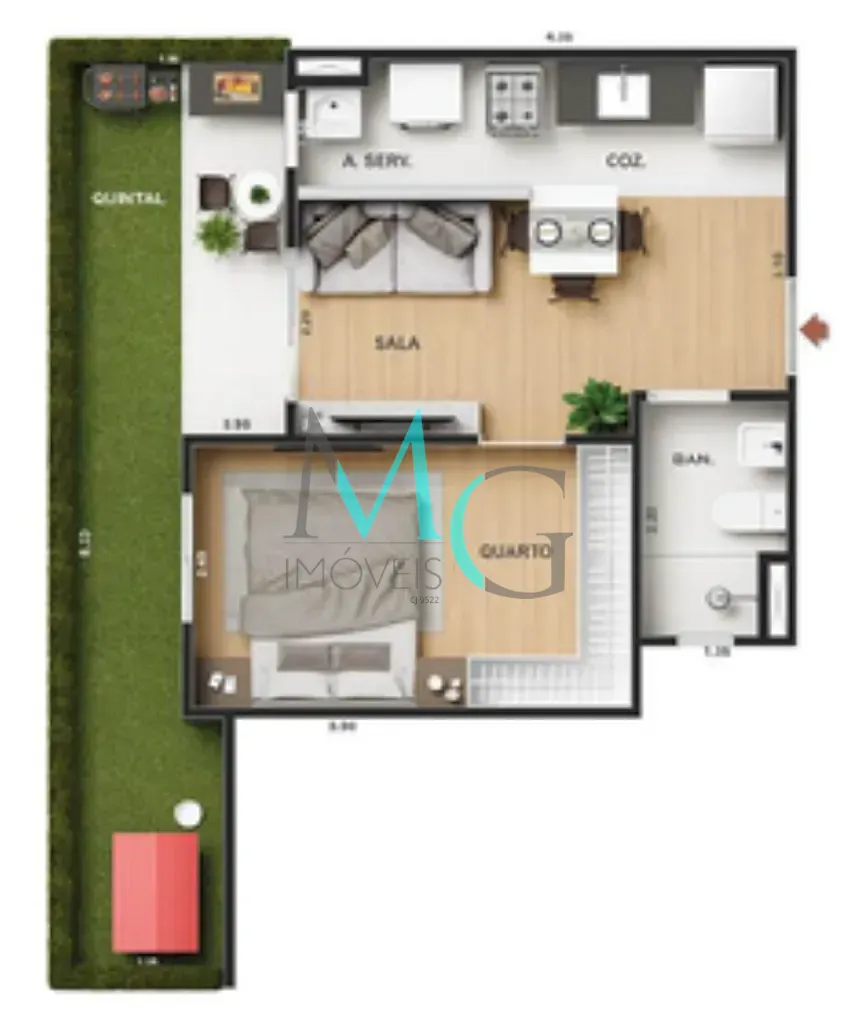 Apartamento, 2 quartos, 57 m² - Foto 24