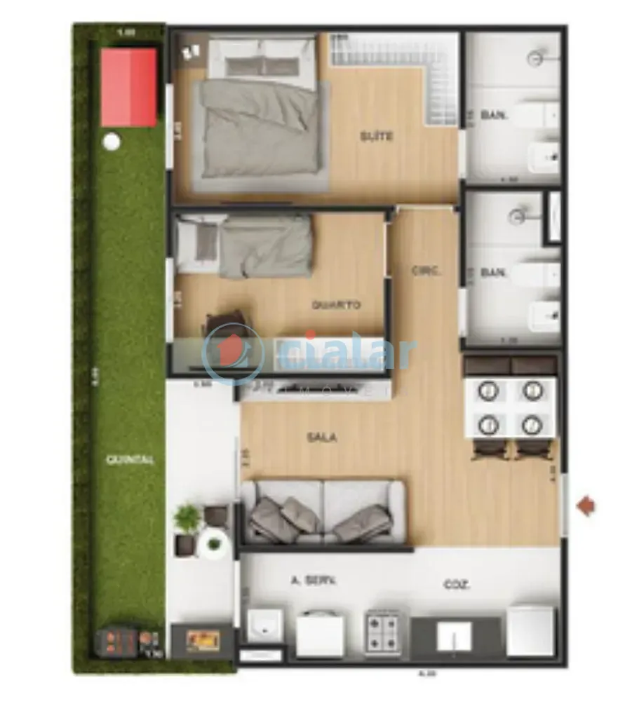 Apartamento, 2 quartos, 53 m² - Foto 25