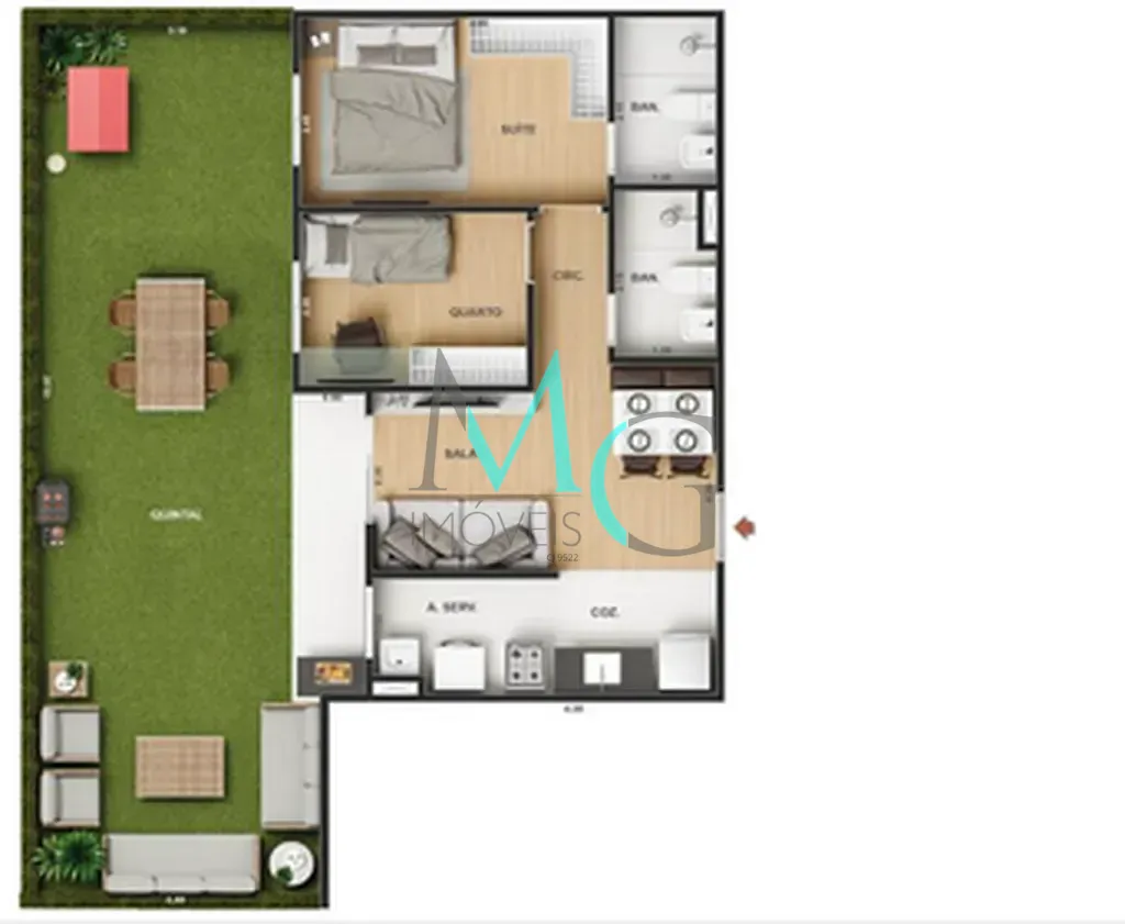 Apartamento, 2 quartos, 43 m² - Foto 28