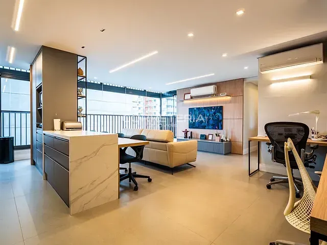 Apartamento 2 quartos e 3 banheiros, à venda, no bairro Brooklin Paulista em São Paulo