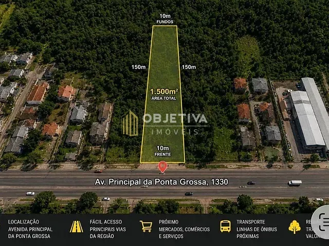 Terreno à venda, no bairro Ponta Grossa em Porto Alegre