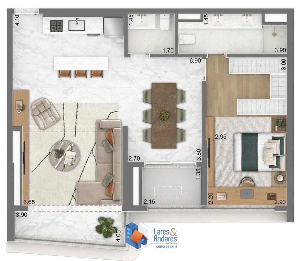Apartamento, 1 quarto, 52 m² - Foto 27