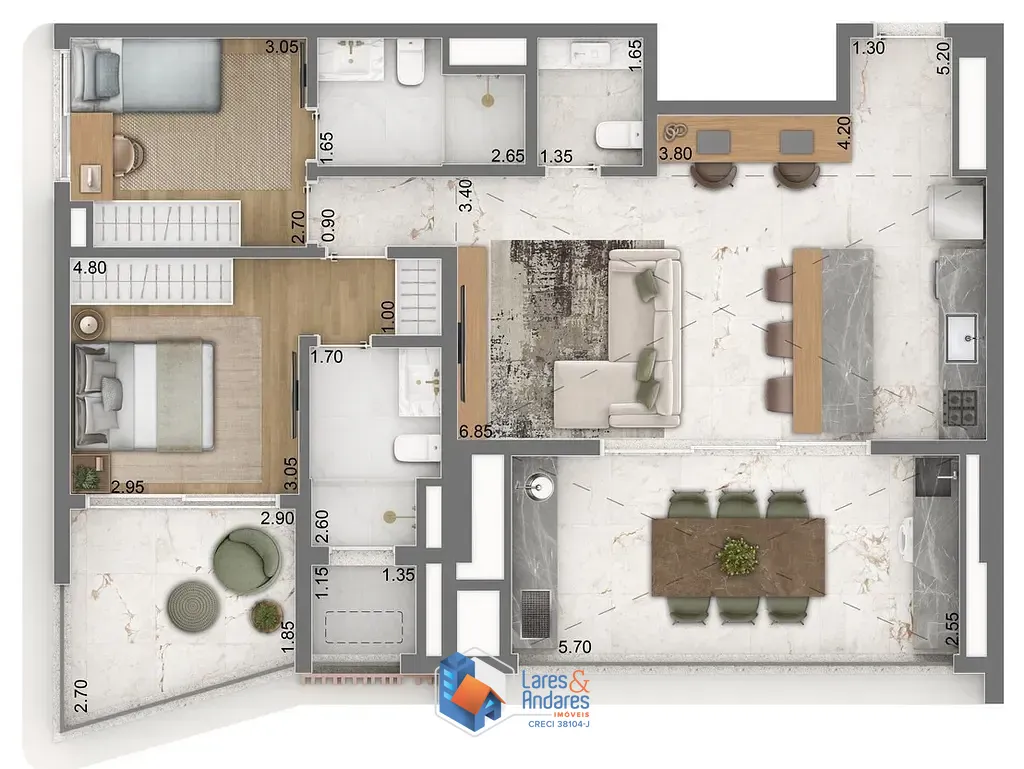 Apartamento, 1 quarto, 52 m² - Foto 33