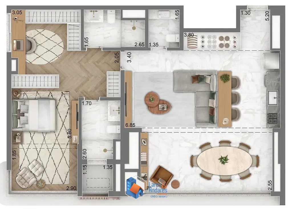 Apartamento, 1 quarto, 52 m² - Foto 34