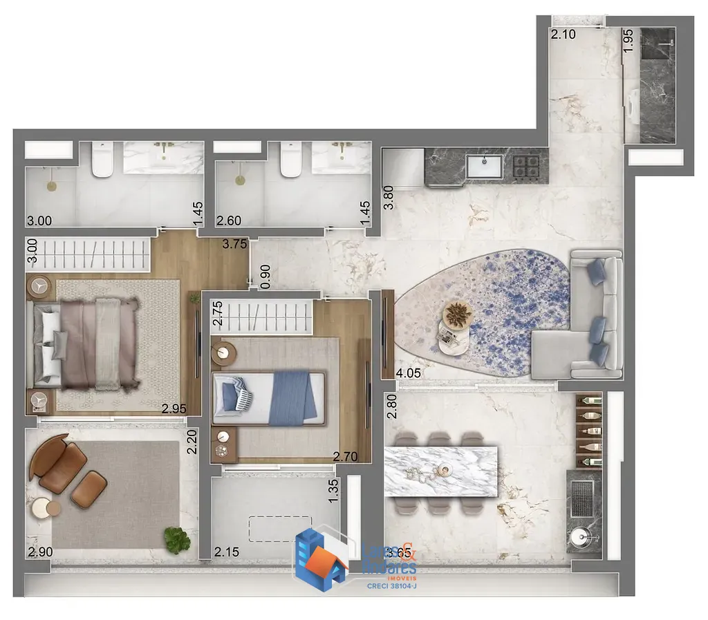 Apartamento, 2 quartos, 96 m² - Foto 26