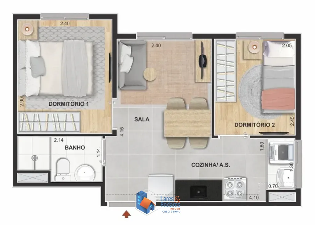 Apartamento, 2 quartos, 53 m² - Foto 27