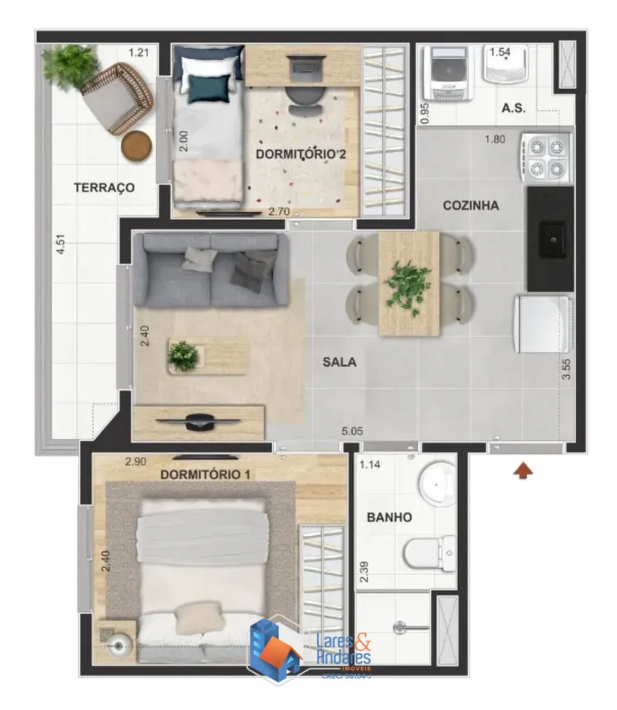 Apartamento, 2 quartos, 53 m² - Foto 32