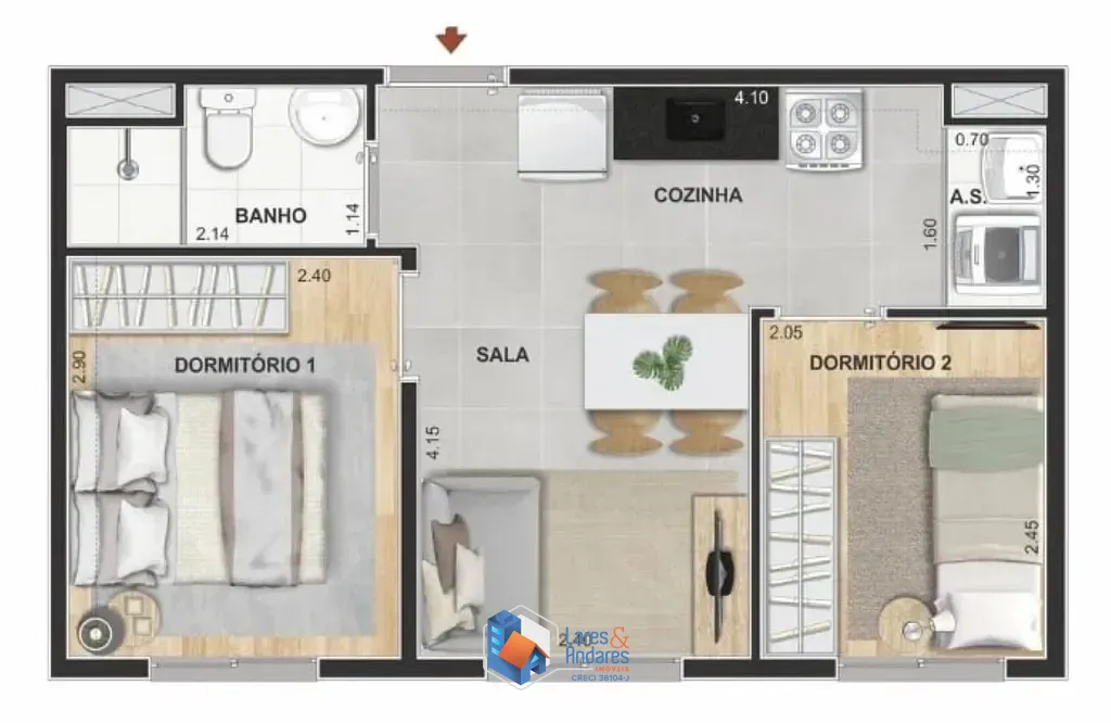 Apartamento, 2 quartos, 41 m² - Foto 26