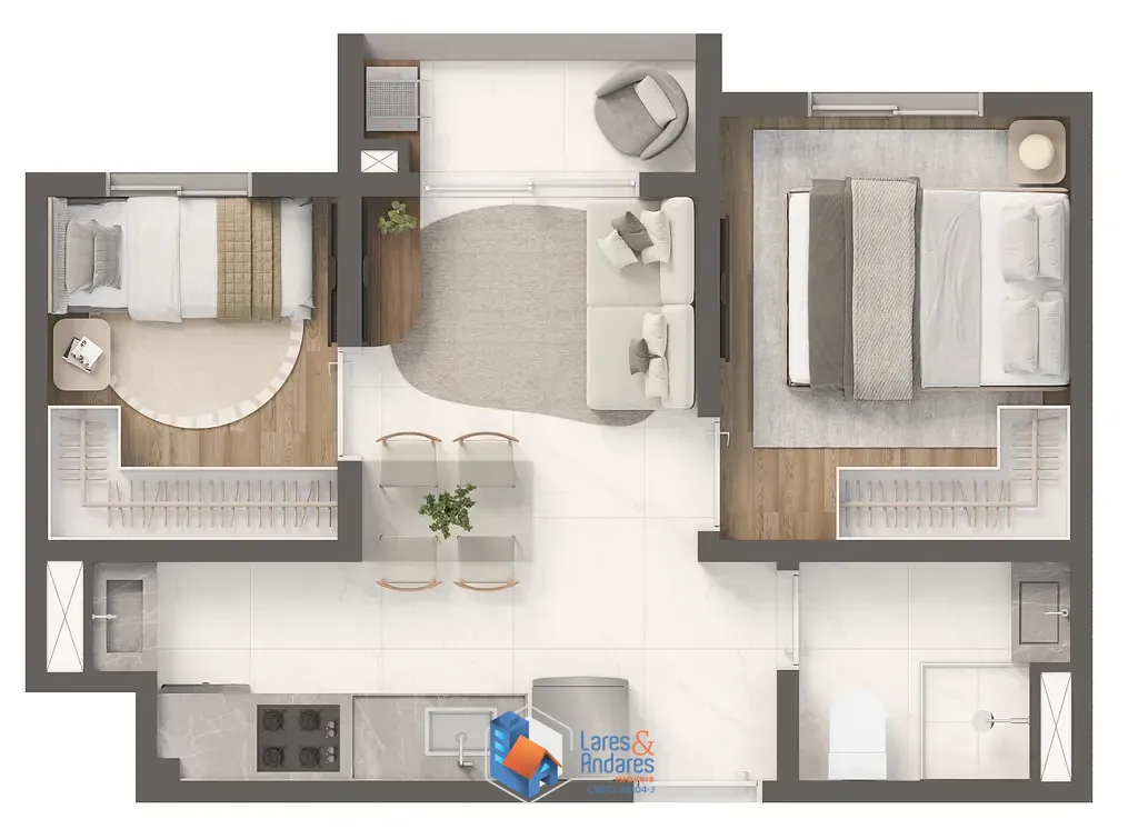 Apartamento, 2 quartos, 31 m² - Foto 20