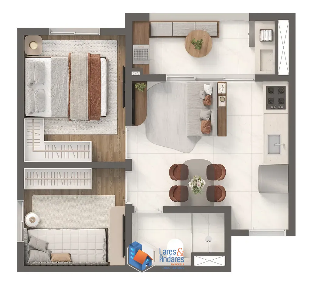 Apartamento, 2 quartos, 31 m² - Foto 21