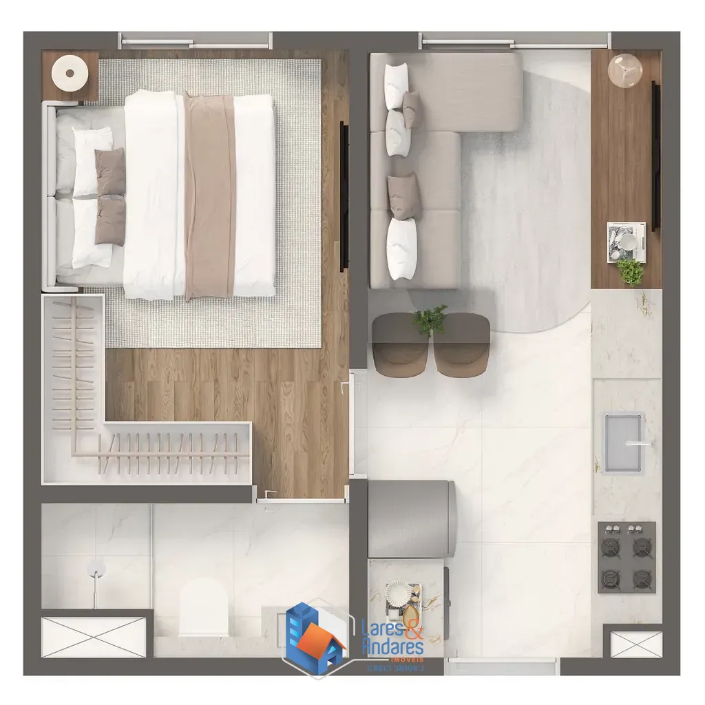 Apartamento, 2 quartos, 30 m² - Foto 16