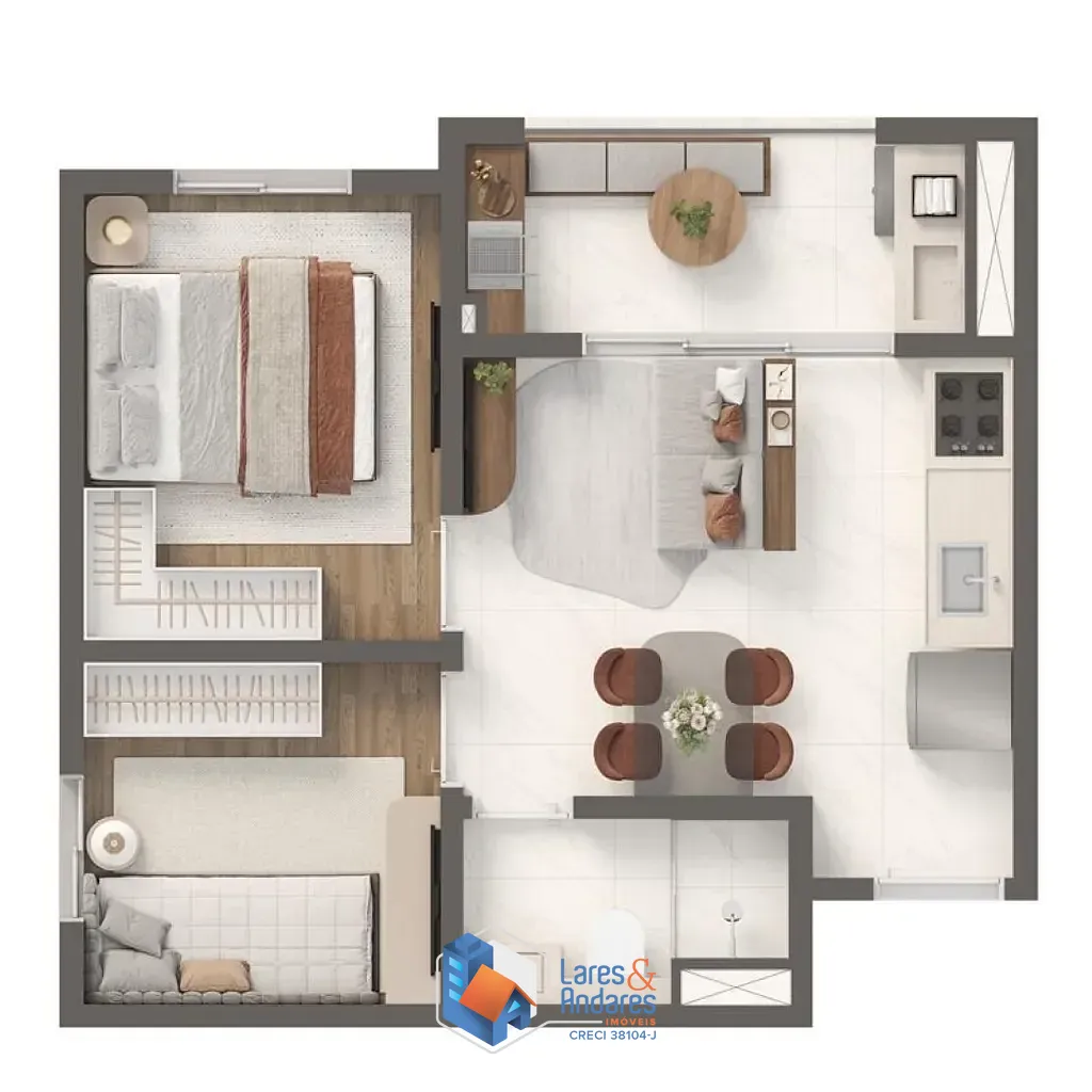 Apartamento, 2 quartos, 30 m² - Foto 19