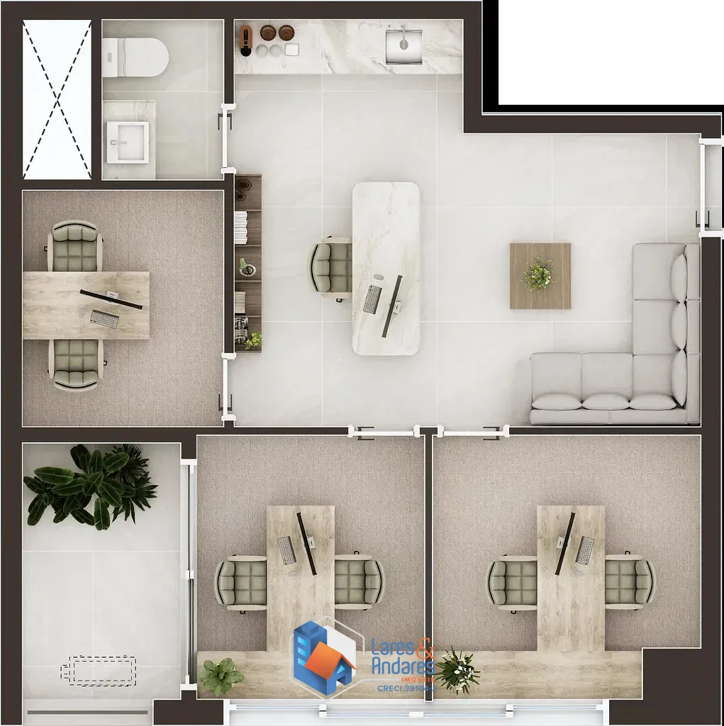 Sala-Conjunto, 48 m² - Foto 6