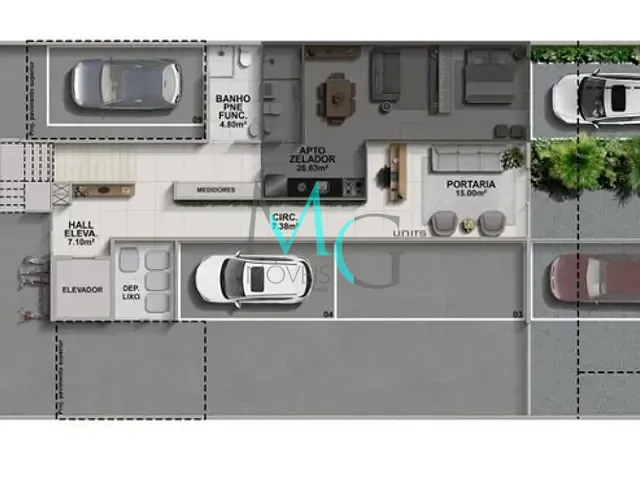 Apartamento 2 quartos e 3 banheiros, à venda, no bairro Barra da Tijuca em Rio de Janeiro